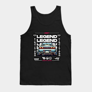 Retro Japanese JDM Drift Legend Tank Top